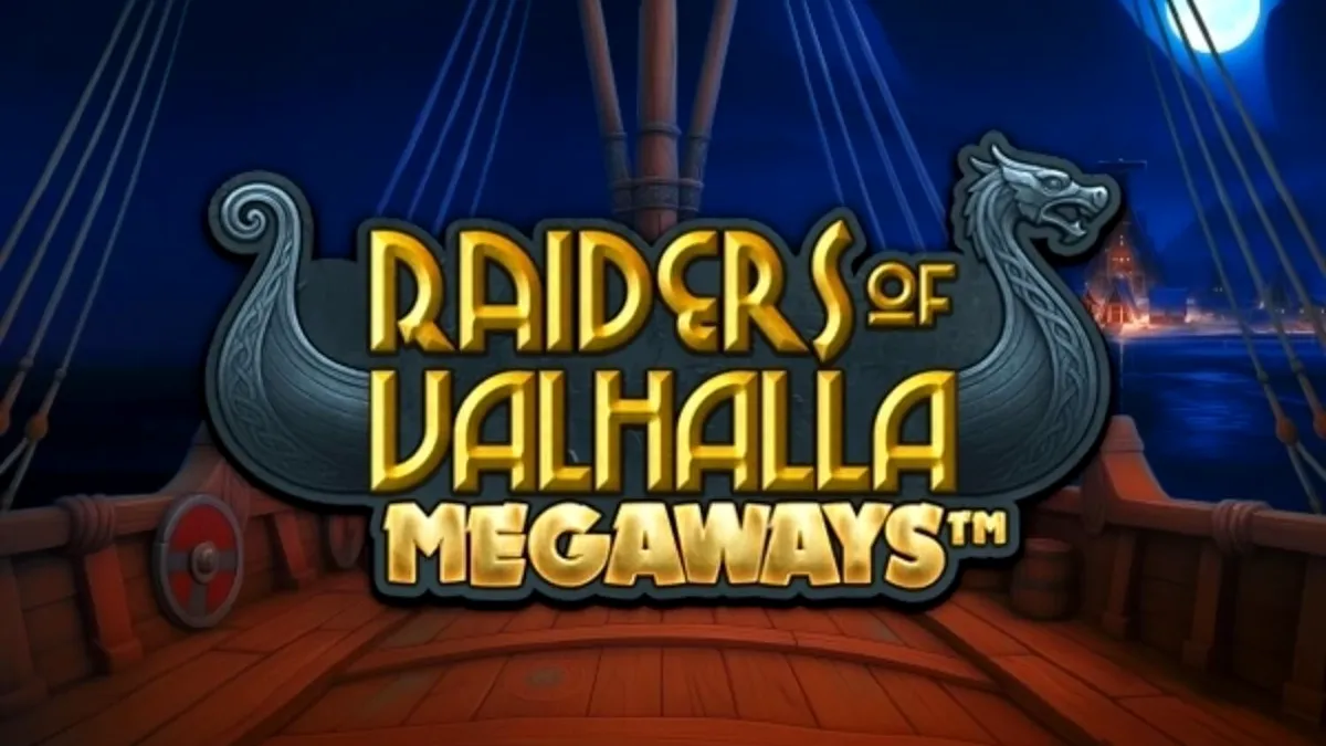 Tampilan visual slot Raiders of Valhalla Megaways dengan tema prajurit Viking dan latar belakang medan perang Norse.