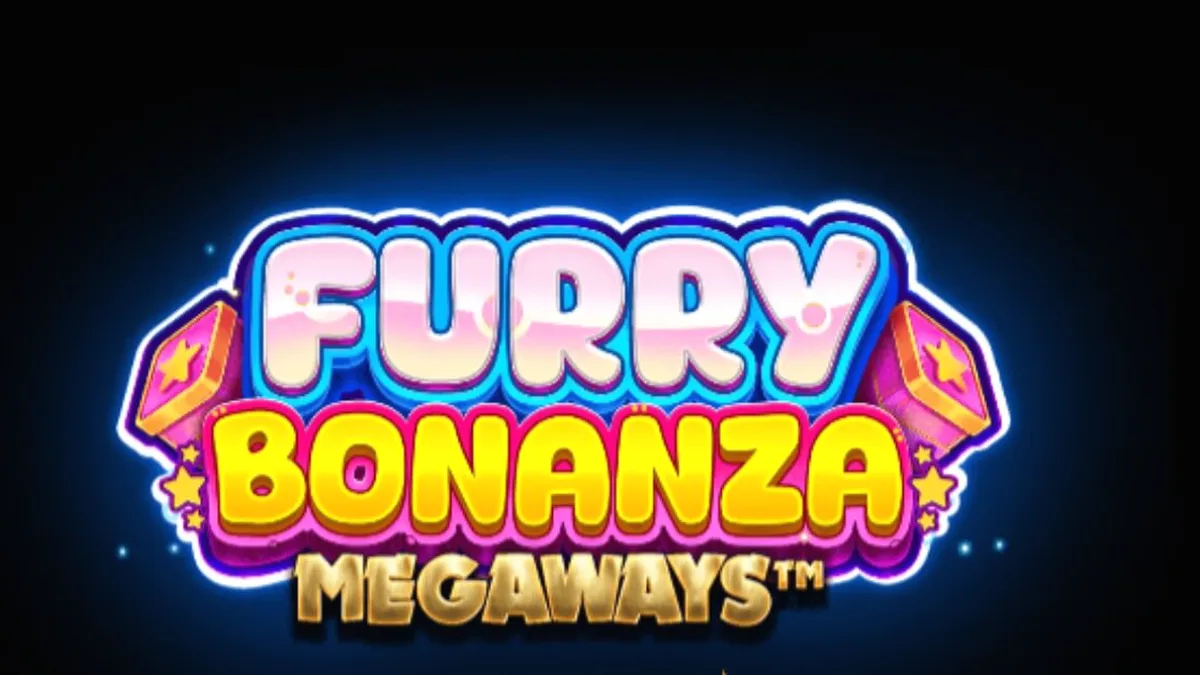 Tampilan layar permainan Furry Bonanza Megaways pada perangkat seluler